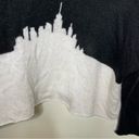 Wooden Ships  Oversized Skyline Black & White Boxed Pullover Sweater sz M / L Photo 6