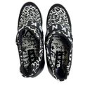 DKNY  Cosmos Black & White Animal Print Hidden Wedge Sneakers Photo 4