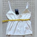 Brandy Melville NWT  Edith Lace Trim Tank Top - White Photo 11