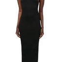 Naked Wardrobe NWOT  Black Sleeveless Mock Neck Maxi Dress Photo 0