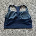 Athleta  gray & navy blue longline sports bra size M Photo 2