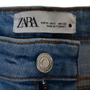 ZARA  Raw Hem Skinny Jeans Light Wash Womens 6 Photo 8