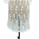 Gretchen Scott  Mesh Embroidered Dress Net Game White Size XS Photo 3