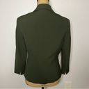 Laundry by Shelli Segal VTG  size 6 Army Green Button Front Blazer Jacket Office Photo 10