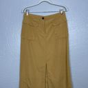 Patagonia  Women 6 Mustard Yellow Maxi Skirt Slit Pockets Outdoor Gorpcore Photo 2