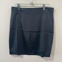 Pretty Little Thing *NEW*  Black Satin Mini Skirt NWT Size US 4 Photo 0