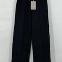 Everlane NWT  Womens Black Mid-Rise Pleated Dream Wide Leg Work Pants Size 2XS Photo 1