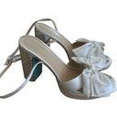 Betsey Johnson Betsy Johnson - Maddy Dressy Bow Platform Sandals in White & Silver Photo 0