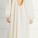 Hill House  Ivory Coconut Milk Long Sleeve Backless The Simone Maxi Dress Small Photo 1