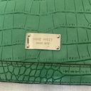 Nine West  Kelly green crocodile pattern large clutch. Photo 2