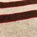 Givenchy Vintage  Sport Striped Sweater Gray/Brown/Red Photo 2