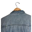 Sam Edelman Jean Jacket Distressed Denim Pockets Size Large EUC Photo 8