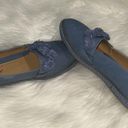 Comfortview  Shoes Woman’s 9 Arielle Slip On Loafers Blue Canvas Round Toe Photo 3