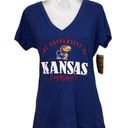 Rivalry Threads NWT Blue Kansas University Jayhawks Tee Shirt Top Photo 0