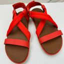 Sorel  Womens Roaming Deacon Sandals Size 8 Strappy Leather Red Orange Photo 1