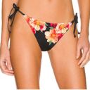 ONIA  Black Tropical Floral Sting Bikini Bottom SIZE XS Kate Triangle Cheeky NEW Photo 3