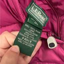 L.L. Bean Reversible Black/Pink Puffer Sleeveless Goose Down Quilted Size Medium Pink Photo 3