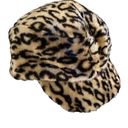 Pacific&Co Women's Leopard Faux Fur Baker Boy Cap San Diego Hat  OS Photo 1