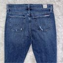 Hudson Jeans HUDSON Natalie Mid Rise Slim Boyfriend Crop Distressed Blue Denim Jeans 29 Photo 5