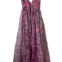 Lulus Lulu’s Garden Romance Magenta Floral Print Organza Maxi Dress Pink Purple XS Photo 6