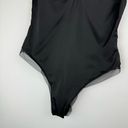 ZARA NWT  Black Satin Teddy Mesh Trim Bodysuit Sz Small Lingerie Sexy Photo 5