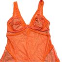 None Seduction’s Lace Bodycon Orange Dress Size Medium Photo 3