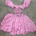 Sky to Moon Pink cut out flowy dress Photo 2