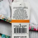 The Bikini Lab NWT  Swim Multicolored Floral Print Bikini Top Women's Size Small Photo 4