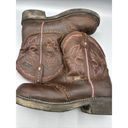 Justin Boots Justin Womens Boots 8.5 Western Justin Gypsy Steel Toe Work Leather Brown Pink Photo 6