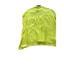 Young Fabulous and Broke  Women's Small Silky Lime Green Button Up Blouse Photo 6