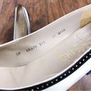 Salvatore Ferragamo Ferragamo • vintage heels pumps cap toe two tone black white patent leather Photo 5