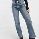 We The Free  Fast Times Classic High Rise Button Fly Mom Jeans Size 24 Distressed Photo 0