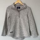 Simply Southern Sweater Womens Small Gray Fleece Snap Pullover Preppy Photo 1