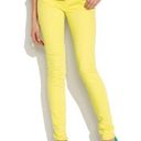 CAbi  #5084 Citron Yellow Skinny Stretch Pants Jeans Chartreuse Women’s Size 4 Photo 4