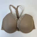 Natori  Size 34DD Feathers T Back Bra Front Close Lace Trim Molded Lightly Lined Photo 3
