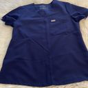 FIGS  top size S excellent condition length 26” bust 36” navy blue Photo 6