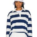 Revolve Beverly Hills Oversized Long Sleeve Rugby Tee in Navy & White Photo 0