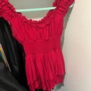 Princess Polly Size 8  Love Galore Romper Deep Cherry Red Photo 5