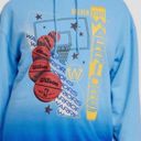 Nba  Sweatshirt Golden State Warriors Oversized Graphic Hoodie Ombre Blue L NWT Photo 3