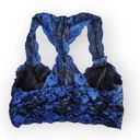 Free People  Intimately Black and Blue Lace Bralette S Photo 3