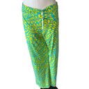 Trina Turk NWT  TRELLIS COVER UP SWIM PANTS, BLUE/GREEN MULTI Photo 1