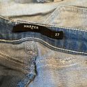 Harper  High Waisted denim shorts with embroidered pockets, size 27. Photo 5