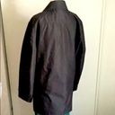 London Fog  Double Breasted Black Trench Overcoat Photo 7