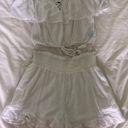 American Eagle White Top And Shorts Set Photo 0