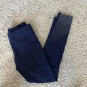 Lululemon Navy Blue  with fun designs on the ankles size 0 Photo 1