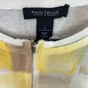 White House | Black Market  Zipper Stretch Light Weight Cardigan S Yellow White Blk Photo 6