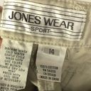 Jones New York  Sport Vintage Khaki High Rise Utility Safari Shorts 14 Photo 3