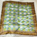 Beautiful Vintage Silk Scarf. Green Photo 0