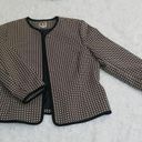 Anne Klein  Brown and Beige Open Front  Lined Jacket size 14 Photo 8