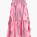 J.Crew  tripple tiered gingham maxi skirt XL Photo 5